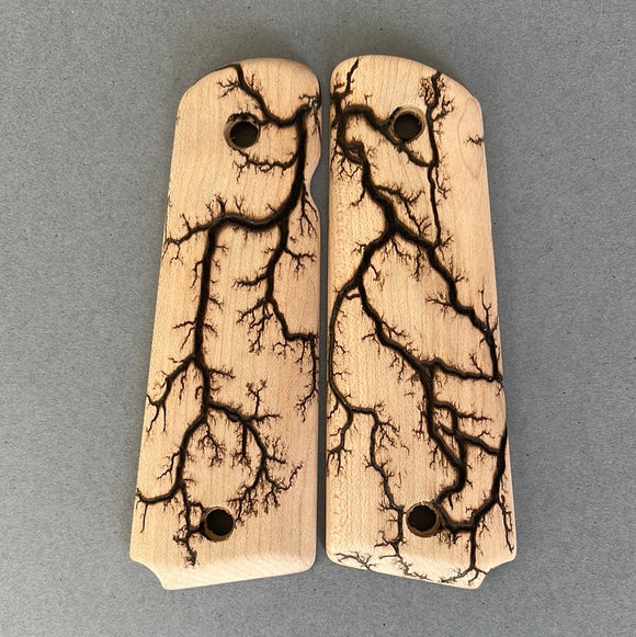 1911 Full Size Electrocuted Maple Grips - 018