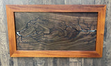 A11 - Electrocuted Walnut Wood Art with Mirror