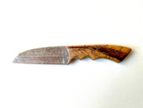 Electrocuted Black Limba Damascus Knife