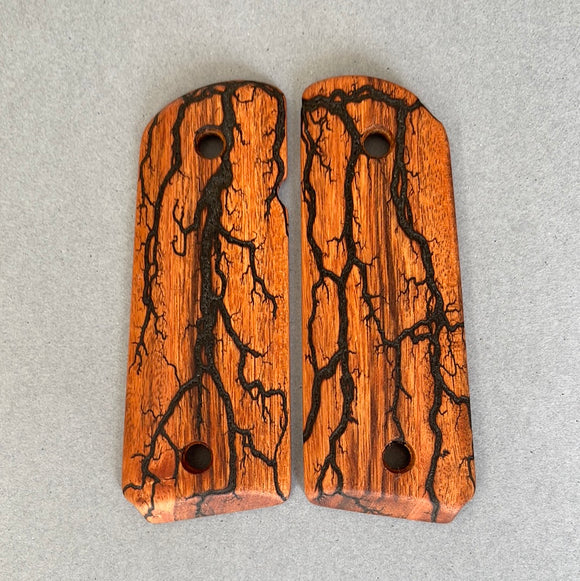 1911 Compact Size Electrocuted Rosewood Grips - 015