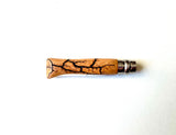 Electrocuted Beech Wood Round Open L #8 Knife