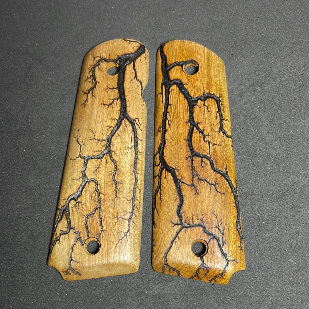 1911 Full Size Electrocuted Cherry Grips - 006 – Andalog