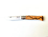 Electrocuted Beech Wood Round Open L #8 Knife