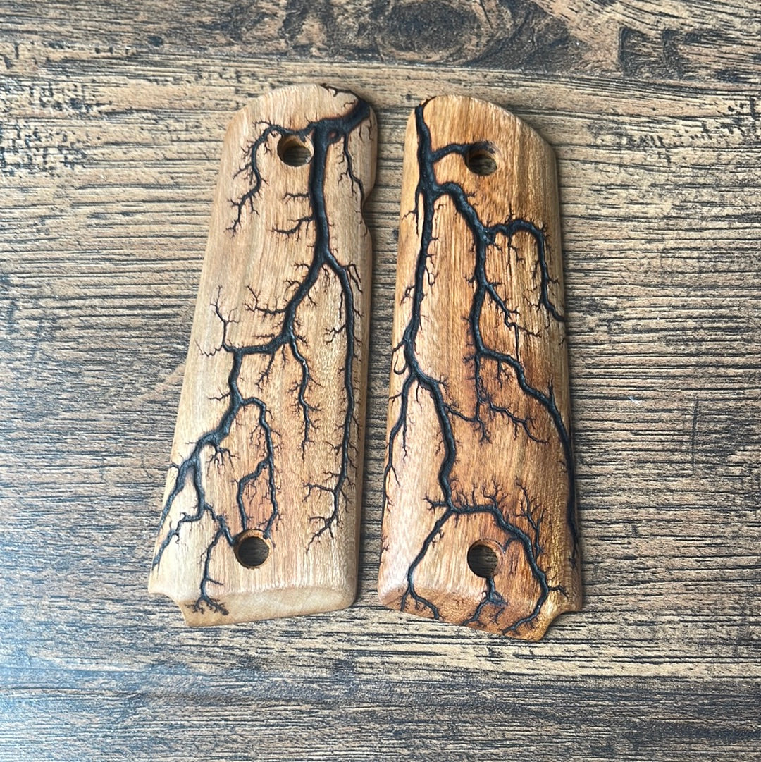 1911 Full Size Electrocuted Cherry Grips - 006 – Andalog