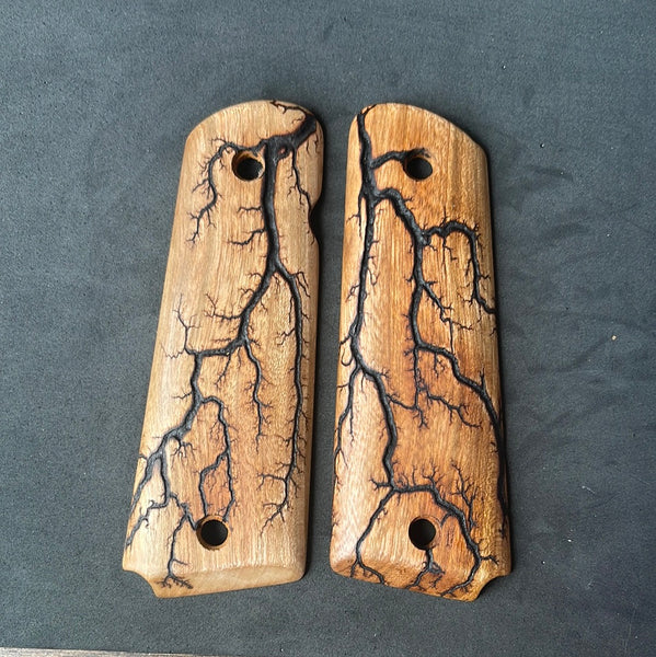 1911 Full Size Electrocuted Cherry Grips - 006 – Andalog