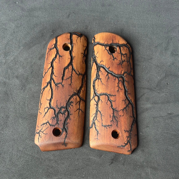 1911 Compact Size Electrocuted Cherry Grips - 005