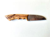 Electrocuted Black Limba Damascus Knife