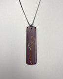 Electrocuted Copper Purpleheart Pendant - Andalog