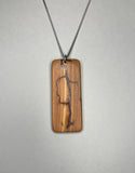Electrocuted  two-sided Pendant (copper/opal) - Andalog