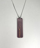 Electrocuted Copper Purpleheart Pendant - Andalog