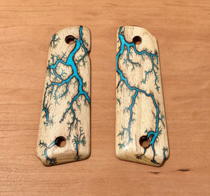 Electrocuted 1911 Pistol Grips with Inlay - Made to Order