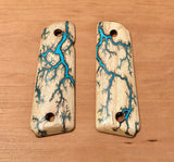 Electrocuted 1911 Pistol Grips with Inlay - Made to Order - Andalog